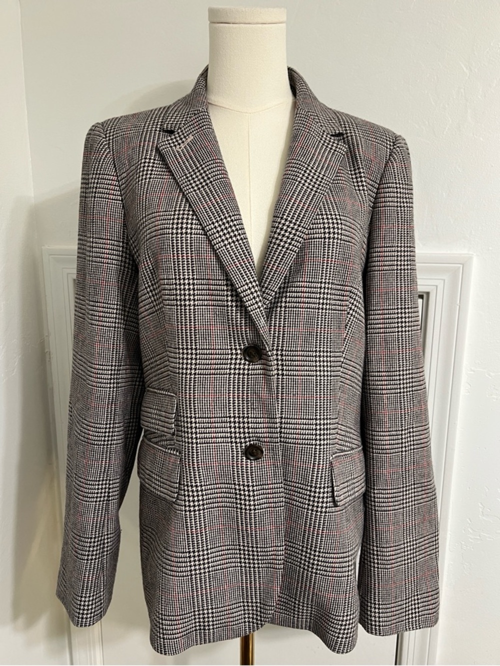 J. Crew Boyfriend Plaid Blazer Size 14